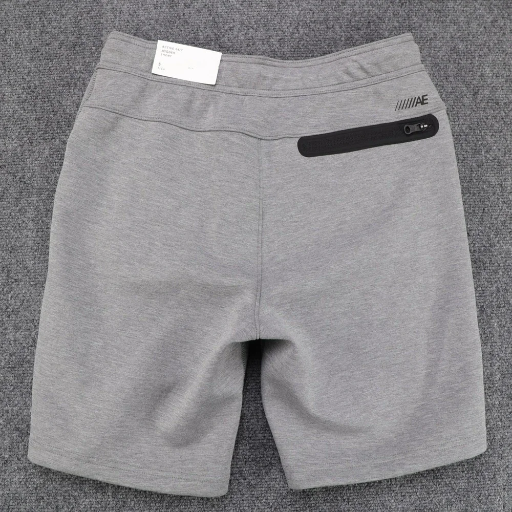 American Eagle Active 24/7 Jogger Shorts‎ Mens Small Gray Athletic Gym 013-1130